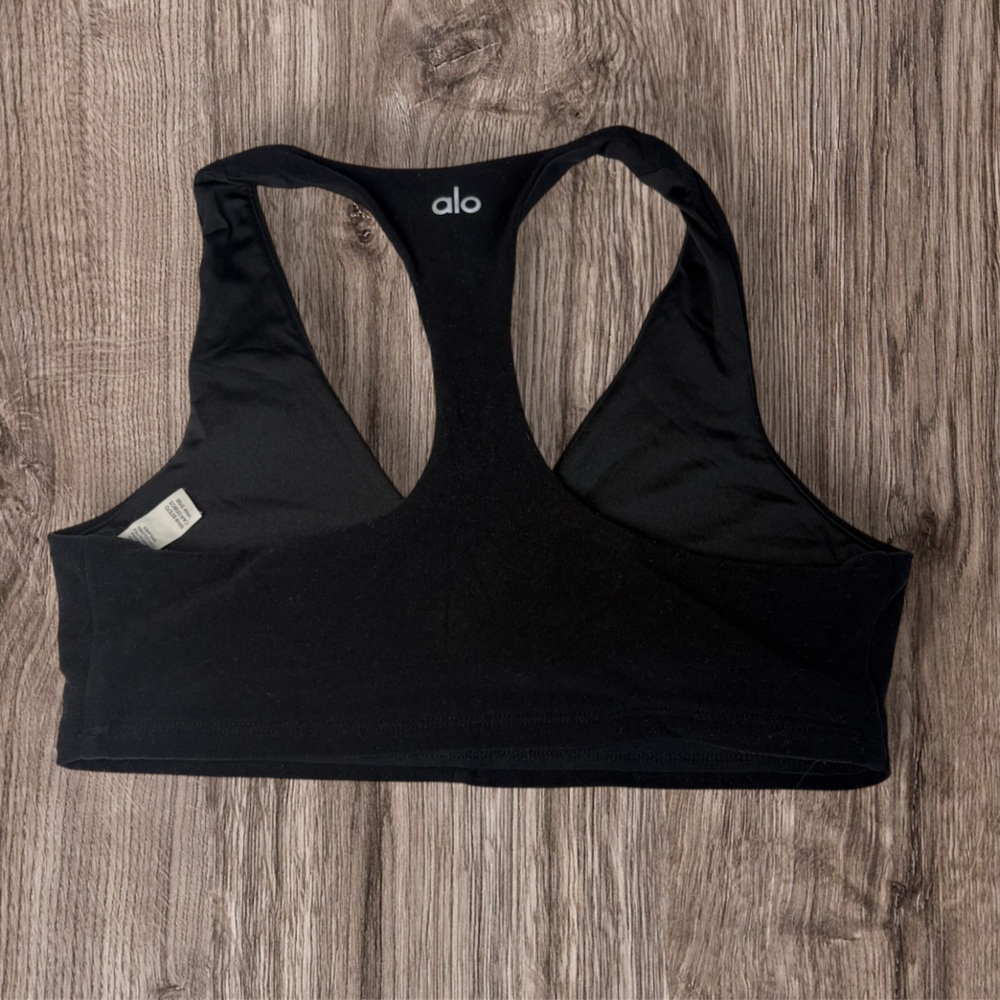 ALO Yoga Charcoal Sports Bra